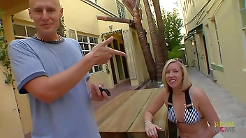 Married milf is picked up by a handsome man who she is desperate to ride