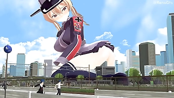 Giantess Prinz Eugen [MMD]