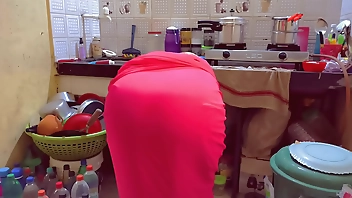 Indian Glory hole stepmom enjoy his first glory hole by stepson