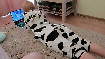 Anal teen in cute onesie pajama EstieKay