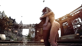 Futa x Female Elanor and Pei sexy time