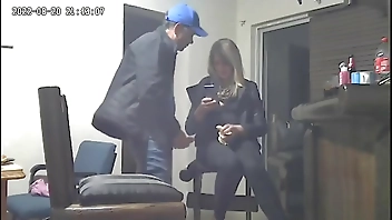 Spycam : Hot blond stepsister caught with my husband