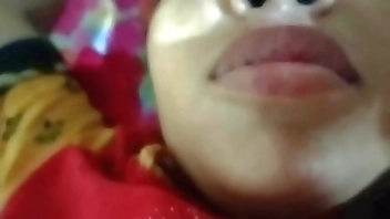 Hard fucking in room with cum on pussy creamy