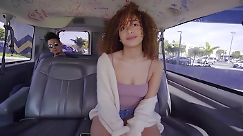 BANGBROS - 18yo Teen Mariah Banks Looking Super Cute, Riding Dick Like Champ In A Dank Van