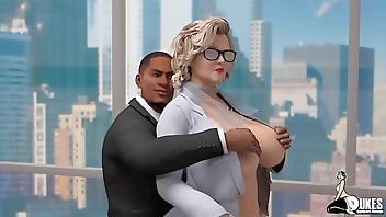 A BBC fucks his employee then keeps her on as his new secretary