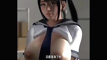 Colegiala folla con su profesor UMEMARO 3D