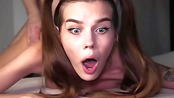 OMG, MY ASS IS TOO TIGHT! Cute 18 Yo Teen STRUGGLES During Painful Anal Fuck - Alina Foxxx