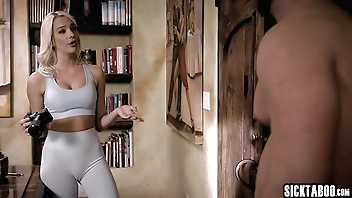 Petite blonde teen photographer Kenna James sucking cock and fucked hard