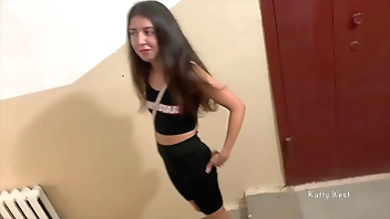 Cute porn actress Katty West agreed to have sex with a stranger for money