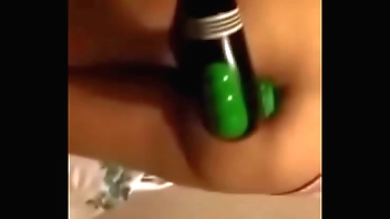 Green dildo in my ass