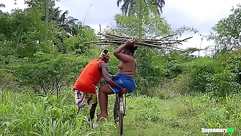I met the Prince on my way back from firewood, he offered to carry me on his bicycle to where we fucked