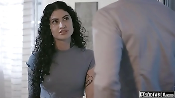 Brunette blows and fuck best friend