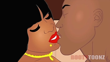 The Body xxx takes a hot shower then gets her big black tattooed ass fucked by a bbc