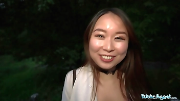 Public Agent Cheeky Asian wants to pay to fuck his massive fat cock