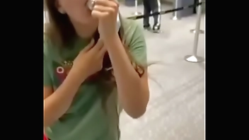 Anal Plug remove and lick at the gym