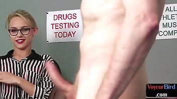 JOI british voyeuristic babe teasing guy