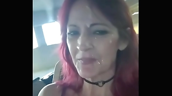 Stepmom With Cum On Her Face In Public- Cumwalk