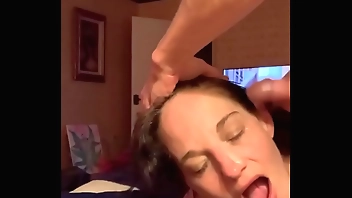 Teacher gets Double cum facial from 18yo