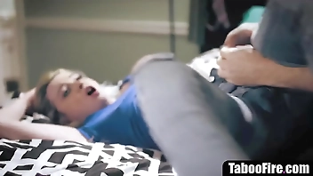 Stir crazy stepbrother screwing his stepsister really rough