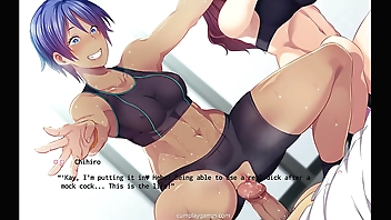 Healthy Sexual Lifestyle Part 3.1 Lewd Milf Gym Squatting Sex in Open Crotch Pants - Cumplay Games