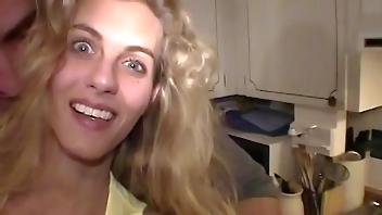 Swingers Housewife Gang Bang! Blonde Sluts suck and get fucked til the men cum on their faces! HUGE facial cumshots! Hot amateur housewives orgy!