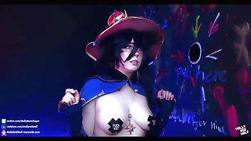 Genshin impact Mona cosplay hard-core