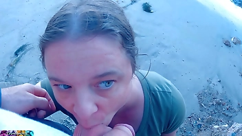 Stepson cheats with stepmom on the beach