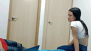 my young stepsist 18 year old young woman come in to ask what i am doing but i know what she wants is to suck my dick and then fuck her porn in spanish