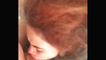 homeless woman drinking all my cum