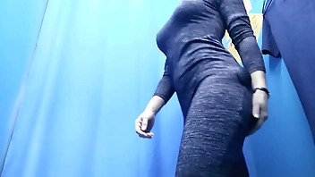 Real dressing room. Russian milf change clothes