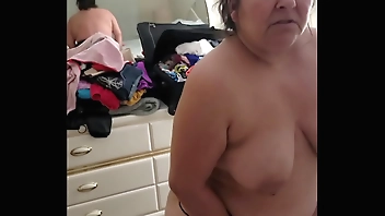 My wife masturbates with a big dildo