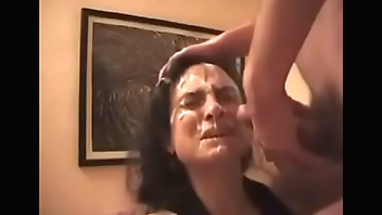 MILF not happy with facial blast