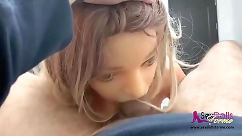 Ravaging my petite sex doll and cumming in her teen mouth