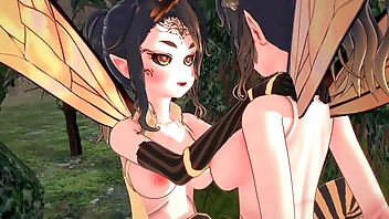 Halloween Special - Creature Feature - Queen Bee gets creampied