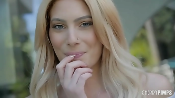 Skinny Natural Blonde Nella Jones Rides Cowgirl on Donnie Rock Hardcore