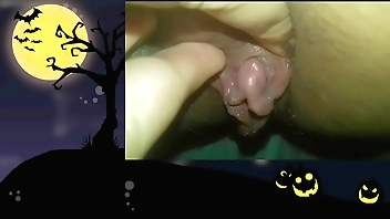 Big clit in Halloween