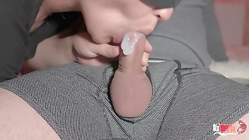 Stunning close-up blowjob with cum in mouth