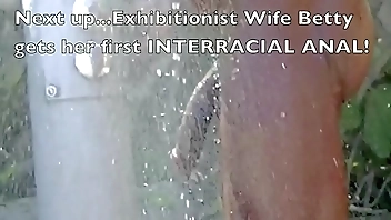 Exhibitionist Wife 245 Part 2 - Betty Bang Teases And Compares Her Husbands little cock next to a BIG BLACK COCK while nude beach voyeurs watch!