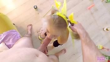 Little Bee Flat Chest Cute Face Sucks Cocks - Trailer#01 Bonnie Dolce