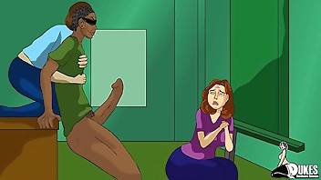 Married teacher sucks BBC after work