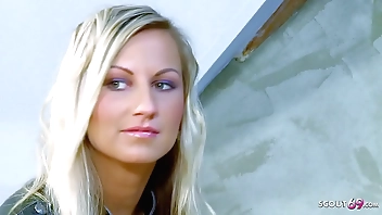 TINY BLONDE GIRL SEDUCE TO FUCK BY OLD GUY AT JOB INTERVIEW