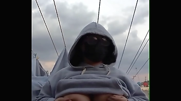 I like to show my tits to my neighbors