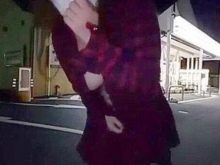 Fucking a Japanese girl in a XXX Jav video while she flashes her nipples in outdoor orgasms