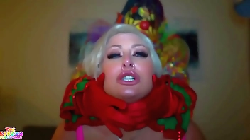 Sexy ass pawg Mz Dani getting her pussy pounded in by a clown