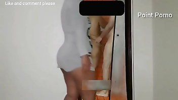 I caught my friend spying on her sister giving her husband the naughty thing to eat