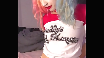 Harley Quinn takes a big black cock! (interracial)