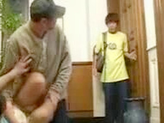 Son saves mom from getting fucked, earns hot reward - Tokyo private nipple play