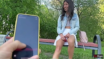 Girlfriend gets orgasms in a public park and I control it with a toy from Flirtwithsb